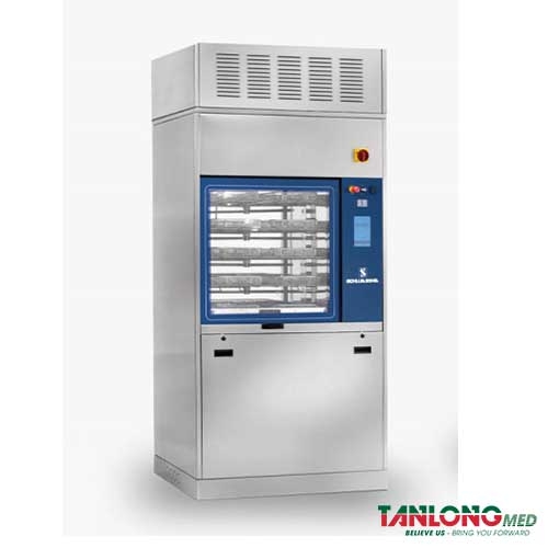 máy rửa khử khuẩn dụng cửa trượt dọc tự động