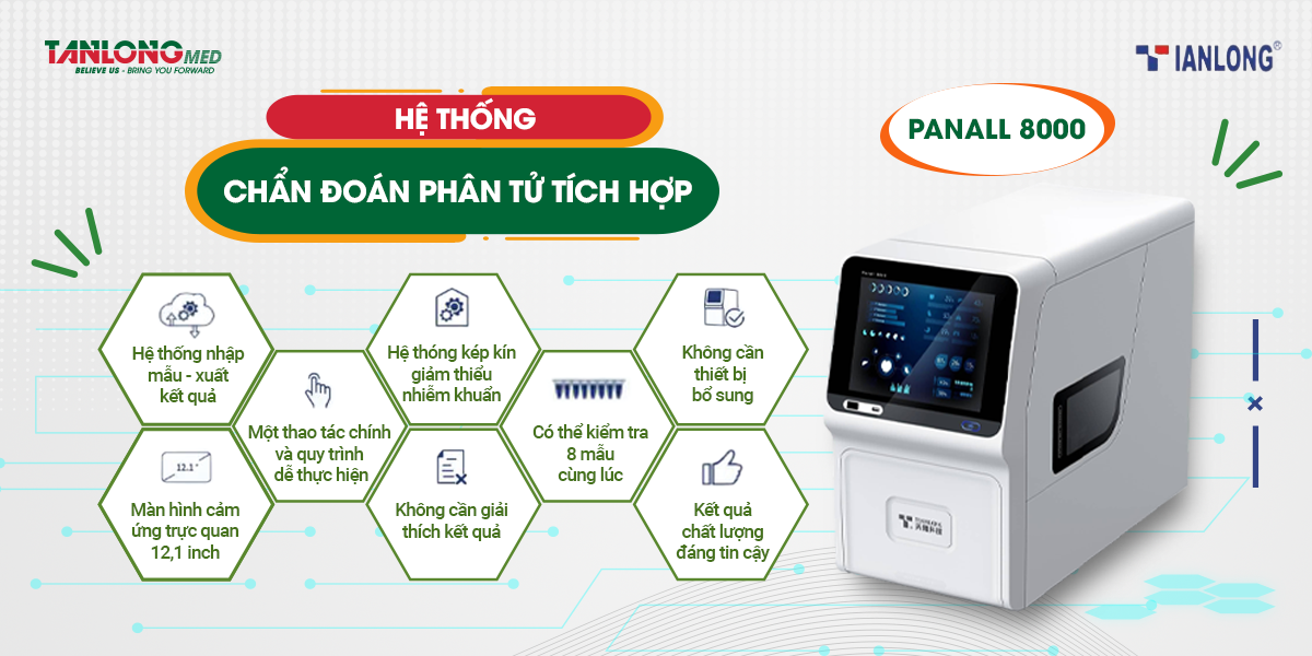 hệ thống chẩn đoán phân tử tích hợp panall 8000