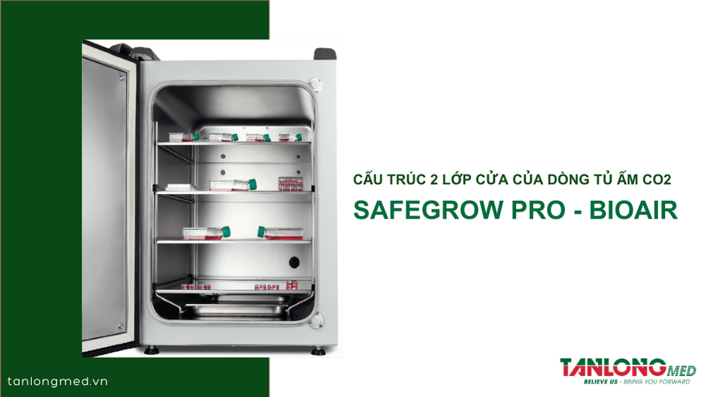 Cấu trúc 2 lớp cửa của dòng tủ ấm CO2 SafeGrow Pro - BioAir