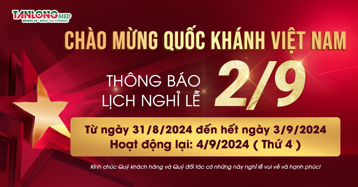 tanlongmed - thông báo nghỉ lễ quốc khánh